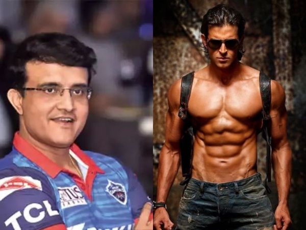 Sourav Ganguly and Hrithik Roshan