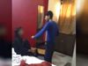 Viral Video: Husband caught his Wife with her lover in Agra's hotel and beat with slipper