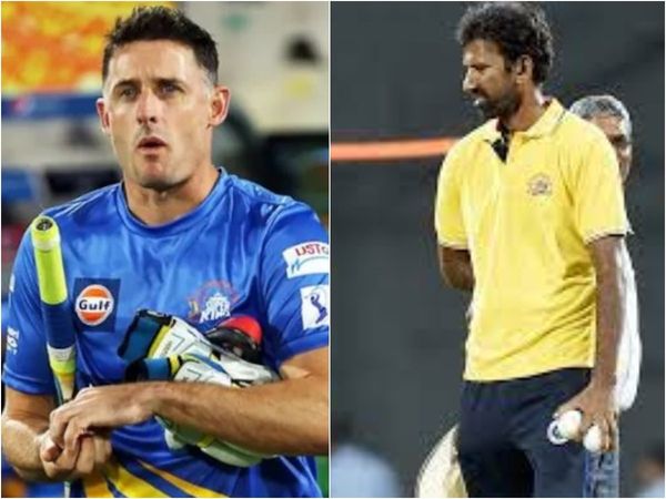Mike Hussey and L Balaji