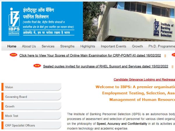 IBPS PO Mains 2021 22 Score Card