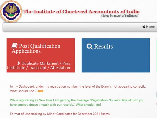 ICAI CA Result 2021-22