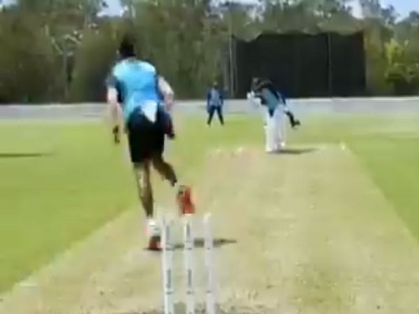 Virat Kohli practice session