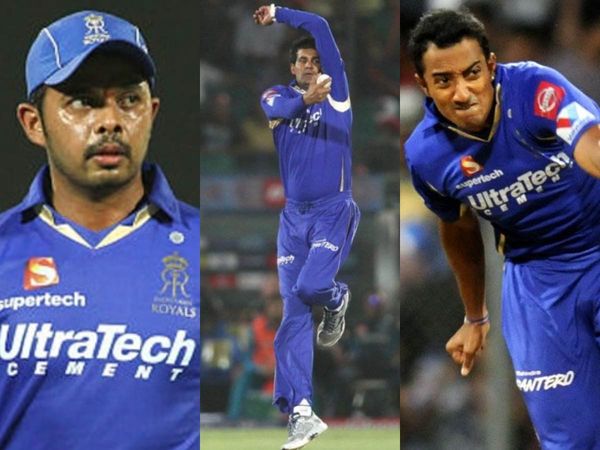 Sreesanth Ajit Chandila Ankeet Chavan