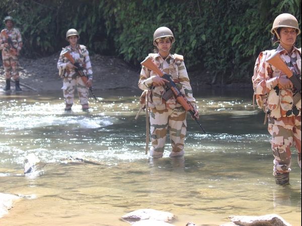 Women's Day : Women troops of Indo-Tibetan Border Police (ITBP) patrolling in Arunachal Pradesh