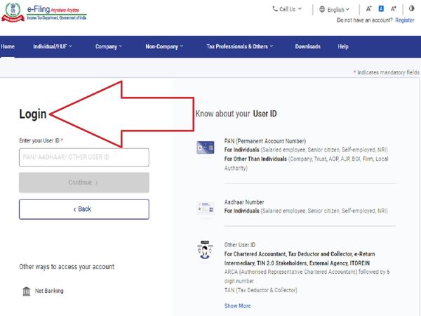 how to reset income tax portal password for ITR Filing Online