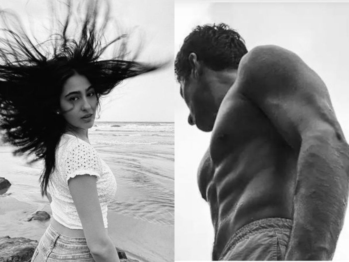 Sara And Ibrahim Ali Khan Ibrahim And Sara Ali Khan Dominated The Internet With Black And White Photos ब ल क ए ड व ह इट फ ट ज क स थ इ टन ट पर छ ए इब र ह म और स र Bollywood