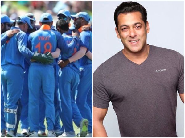 Salman Khan and Indian cricket team