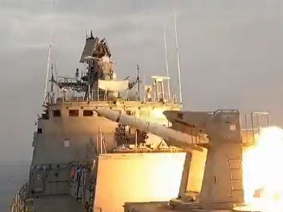 naval missile roared and destroyed the target flying in the sea watch video naval missile roared and destroyed the target flying in the sea watch video