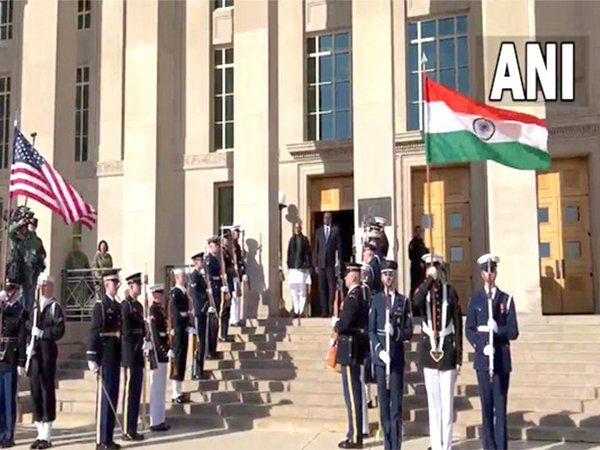 India's Defence Minister Welcomed with Jan Gan Man Dhun