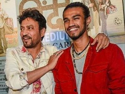 Irrfan Khan with His Son