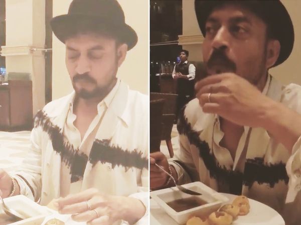 Irrfan Khan unseen Video Eating Pani Puri After dite Son Babil Shares