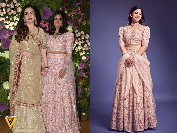 Isha Ambani repeats her lehenga in Armaan Jain Wedding