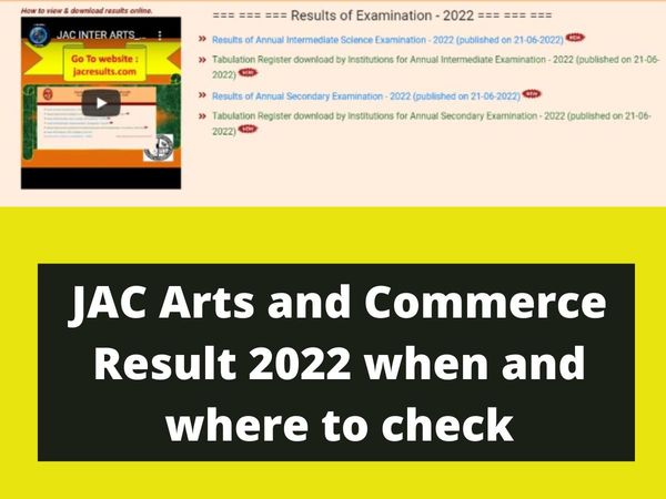 JAC Jharkhand Board 12th Arts, Commerce Result 2022 Today on www.jacresults.com, jac.nic.in, jharresults.nic.in, jac.jharkhand.gov.in Know when and where to check