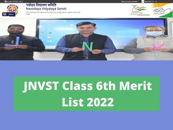 JNVST Class 6th Merit List 2022 Expected to be out today at official website navodaya.gov.in, Know how to check merit list