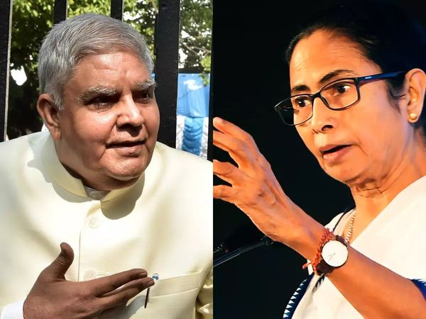 Jagdeep Dhankhar and Mamata Banerjee