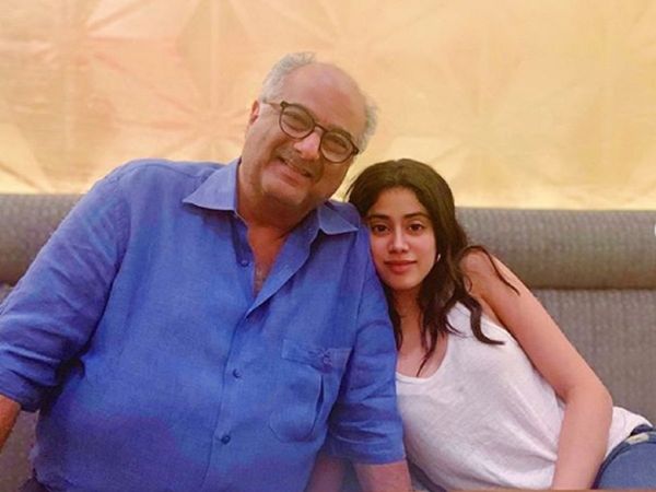 Janhvi Kapoor with father Boney Kapoor