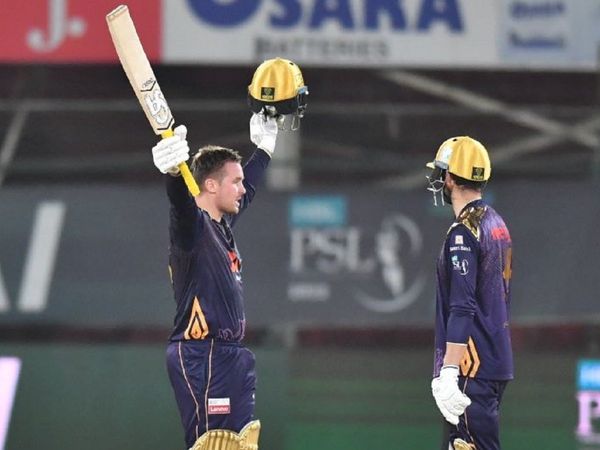 Jason Roy scores century against Lahore Qalandars in PSL 2022 match