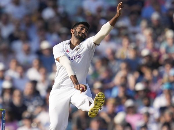 Jasprit Bumrah bowling against England