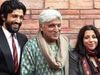 Javed Akhtar with Farhan and Zoya