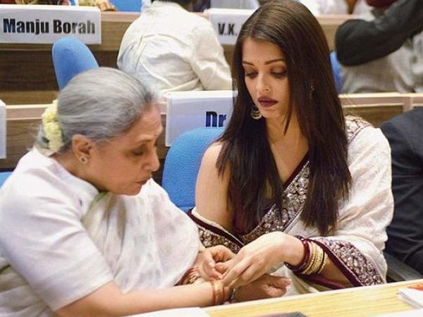 Jaya Bachchan and Aishwarya Rai
