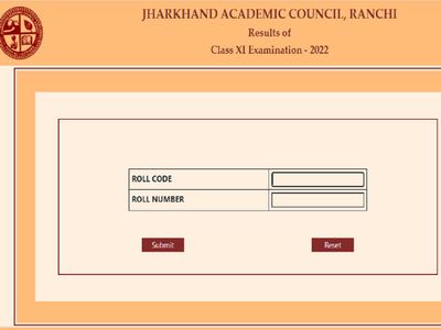 JAC Jharkhand Board Class 11th Result 2022