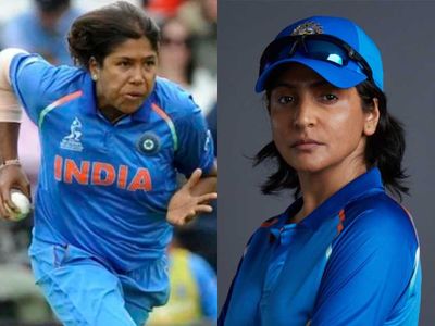 Jhulan Goswami and Anushka Sharma Jhulan Goswami and Anushka Sharma