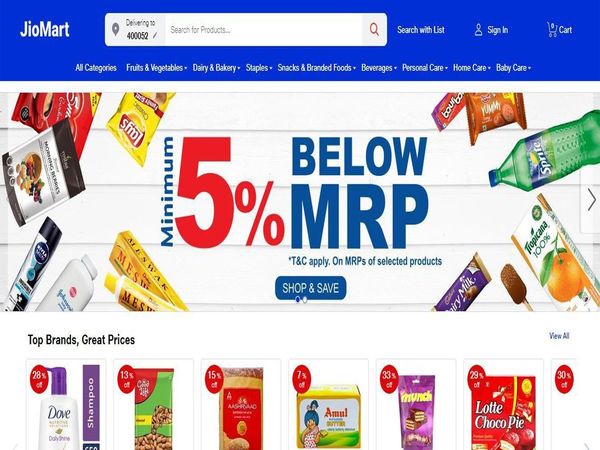 Reliance's online kirana store JioMart reaches 200 cities including Mumbai, Delhi, Kolkata, Bathinda