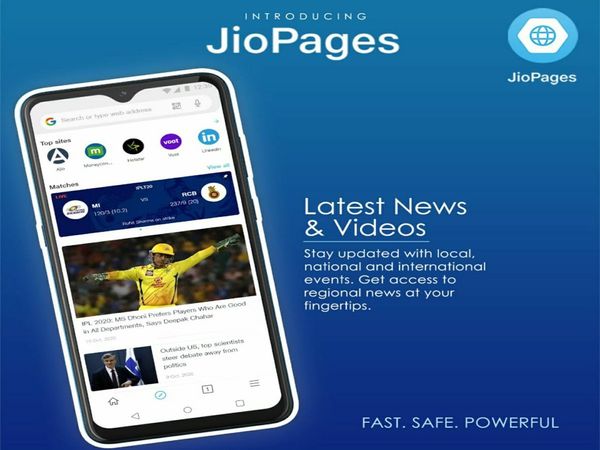 Jio launches Made in India mobile browser JioPages, available in eight Indian languages, many great features