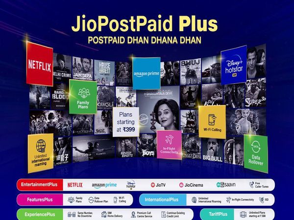 Jio Postpaid Plus dhan dhana dhan 5 plans