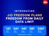 Jio freedom plans: Reliance Jio launches 5 new prepaid plans, no shortage of data, Starting From Rs 127