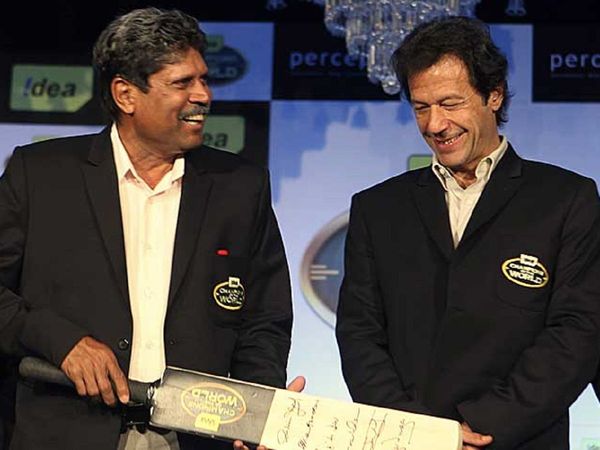 Kapil Dev and Imran Khan