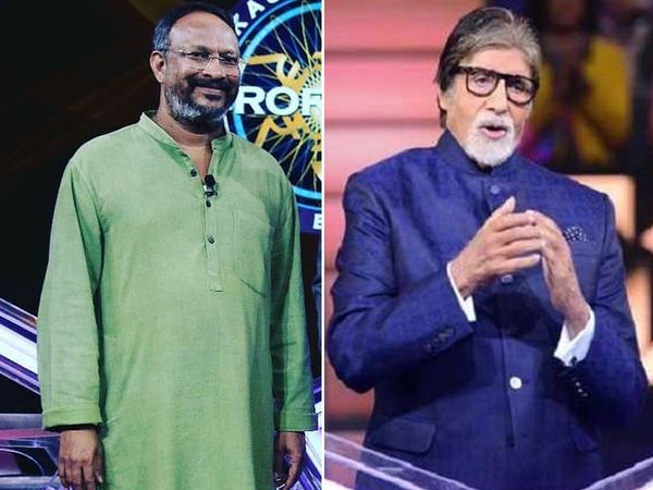 KBC 12 Amitabh bachchan Karamveer Bezwada Wilson Anup Soni participating 