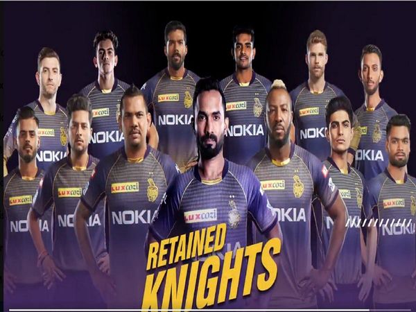 KKR Released and Retained Players
