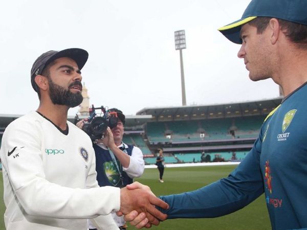 Virat Kohli and Tim Paine
