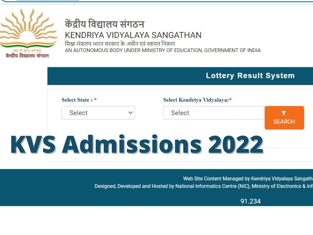 KVS released first merit list for Class 1 KVS Admissions 2022 on