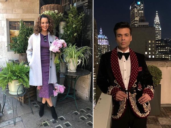 Kangana Ranaut And Karan Johar