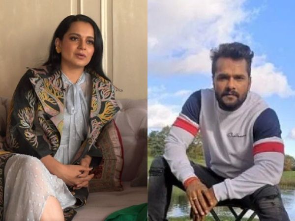 Kangna Ranaut and Khesari Lal Yadav