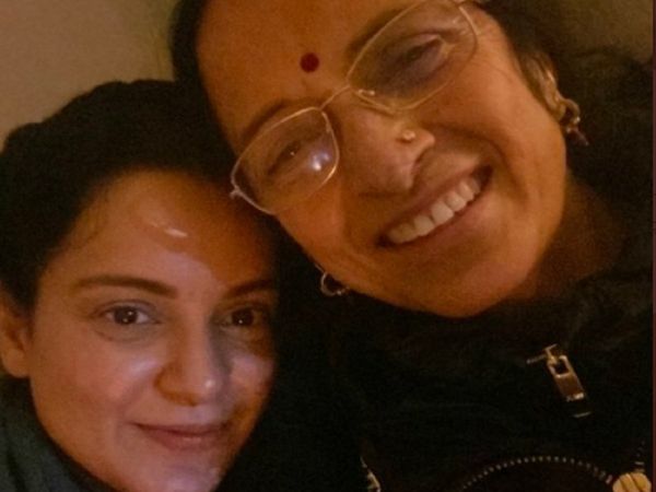Kangna Ranaut with her Mother