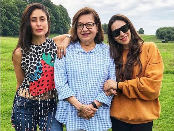 Kareena Kapoor Khan and Karishma Kapoor with mother Babita