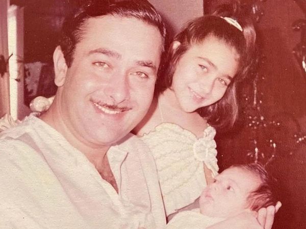 Karishma Kapoor with baby Kareena Kapoor Khan