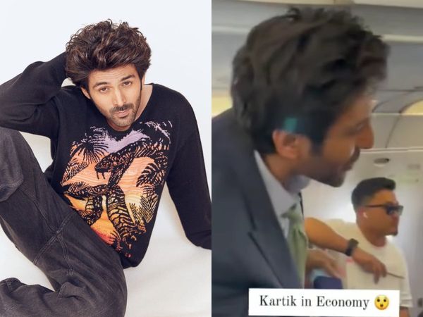 Kartik Aaryan Viral Video, Kartik Aaryan Traveling in Economy Class Video Went Viral