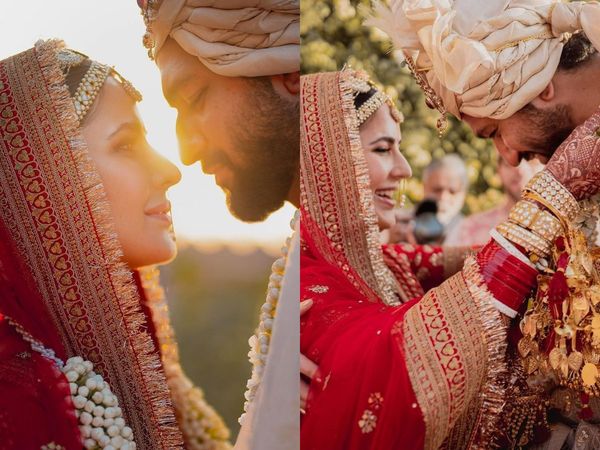 katrina kaif bridal look for her wedding, see here Katrina Kaif bridal look on her wedding with vicky kaushal first photo revealed 