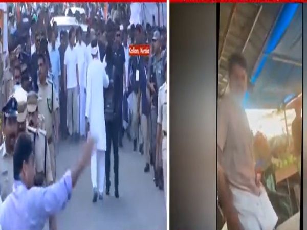 Vegetable shop owner beaten up by congress workers for not contributing fund for Bharat Jodo Yatra in Kerala