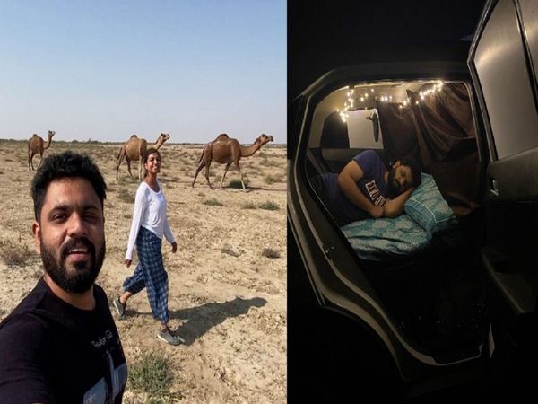 This Kerala couple is travelling across India, living in their car and bathing at petrol pumps
