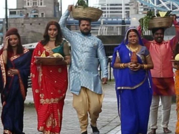 Khesari lal yadav Chhath Puja in Landon 