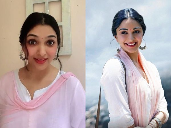 Kiara Advani Shershaah look Doppelganger viral video