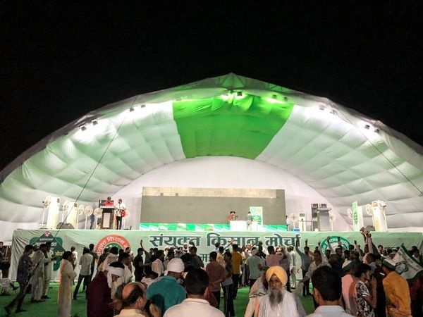 Kisan Mahapanchayat in Muzaffarnagar today against the three farms laws