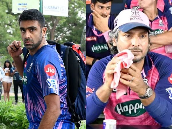 Ravichandran Ashwin and  Kumar Sangakkara 