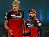 Kyle Jamieson and Virat Kohli