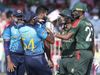 Lahiru Kumara and Liton Das fight